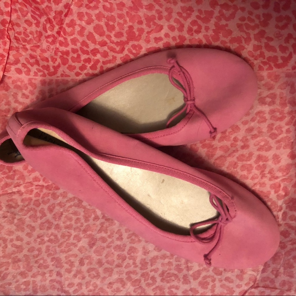 Pink ballet flats